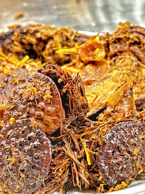 cá kho sen, cách làm cá kho sen, món ngon 