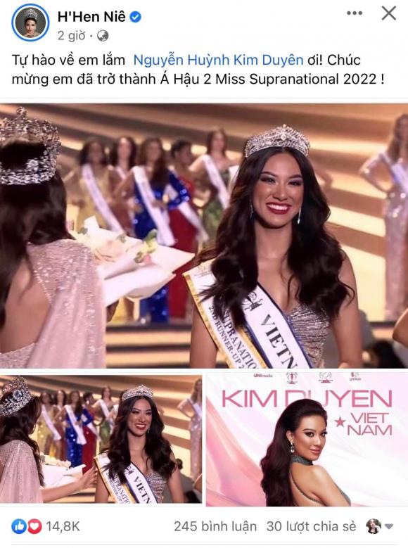 Miss Supranational 2022, á hậu Kim Duyên, sao Việt