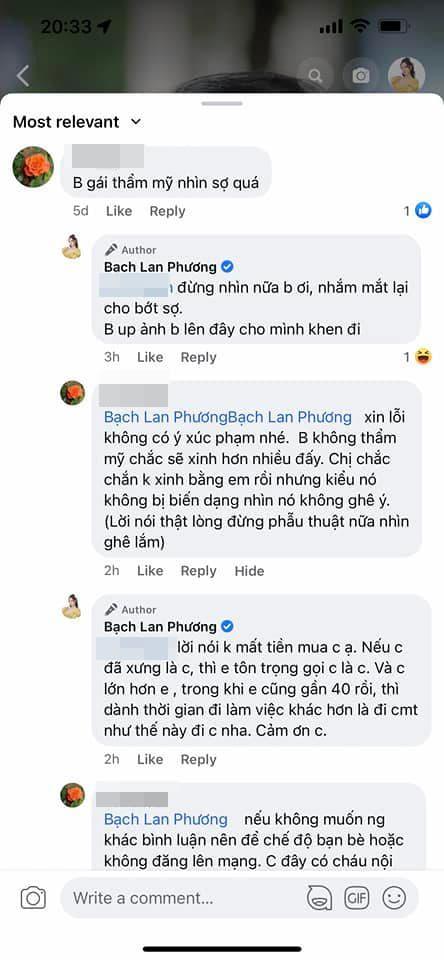 Bạch Lan Phương, bạn gái Huỳnh Anh, sao Việt