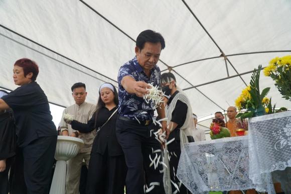 Quang Tèo, Giang Còi, tang lễ Giang Còi