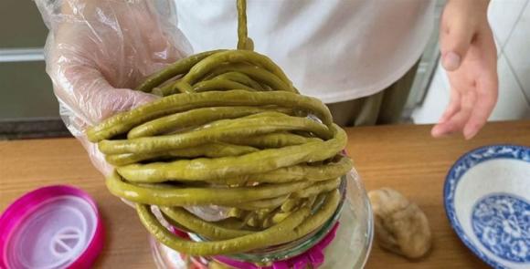 muối chua, đậu muối chua, đỗ muối chua, đậu que, đậu đũa