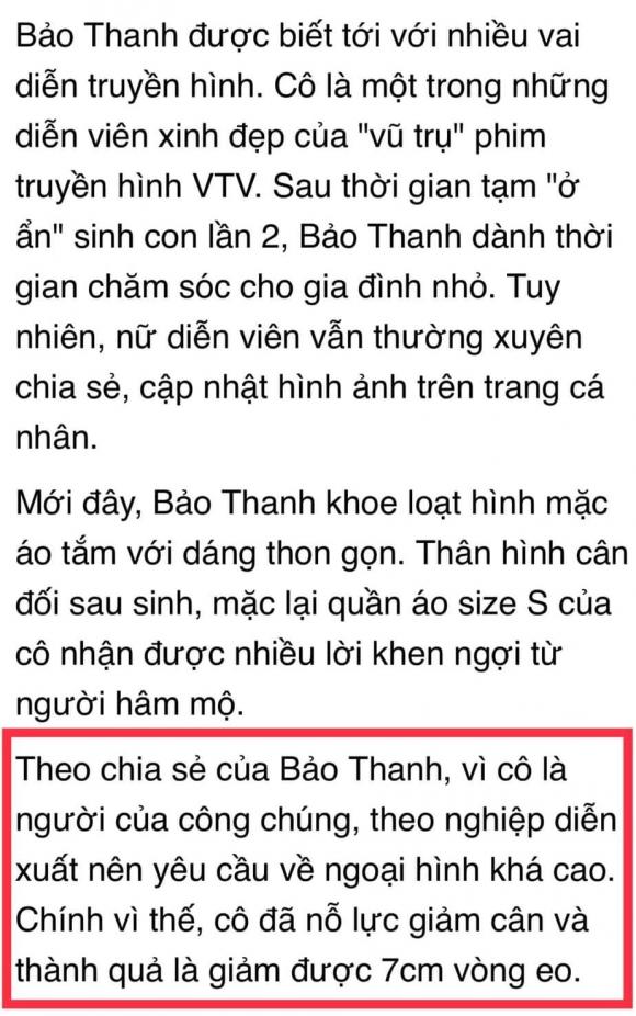 Bảo Thanh, nữ diễn viên Bảo Thanh, diễn viên Bảo Thanh, sao Việt
