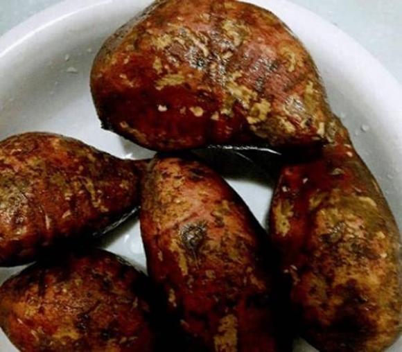 khoai lang, cách nướng khoai lang, món ngon mỗi ngày