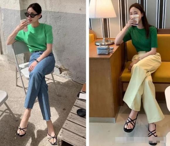 màu xanh lá cây, thời trang, phối đồ màu xanh