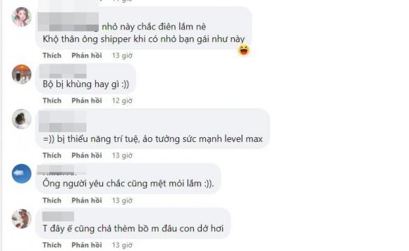 đánh ghen, tặng đồ ăn cho shipper, chuyện shipper