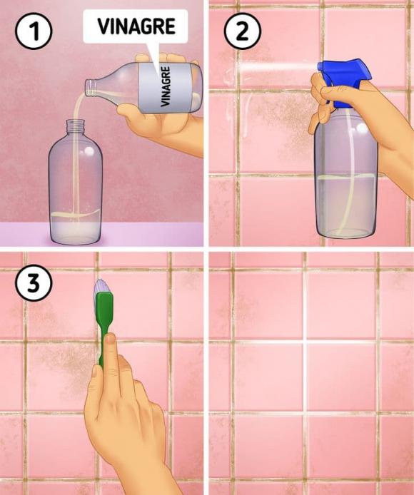 vệ sinh đường chỉ gạch, vệ sinh nhà tắm, cọ rửa nhà tắm 