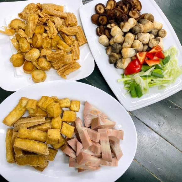Stylist Quang Tuyến, món chay, thập cẩm kho chay