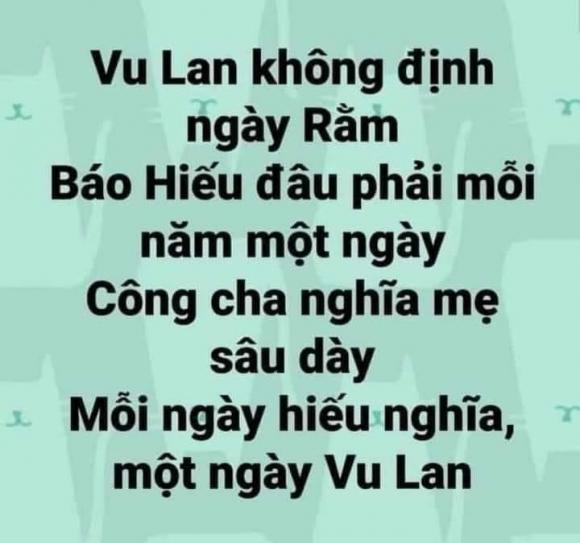 Lễ Vu Lan, Lễ Vu Lan của sao việt, sao việt 
