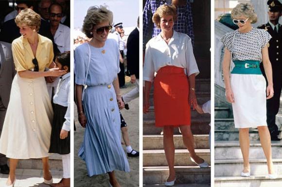 thời trang, thời trang hoàng gia, thời trang mùa hè, trang phục mùa hè, Công nương Diana, thời trang mùa hè công nương Diana