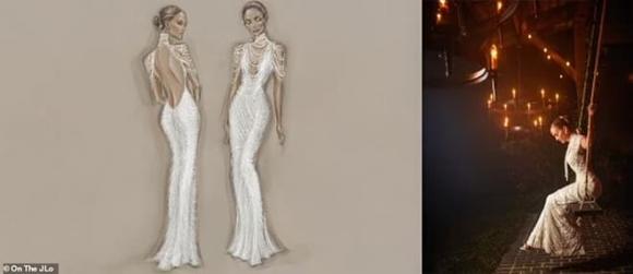 Jennifer Lopez, váy cưới của Jennifer Lopez, sao Hollywood