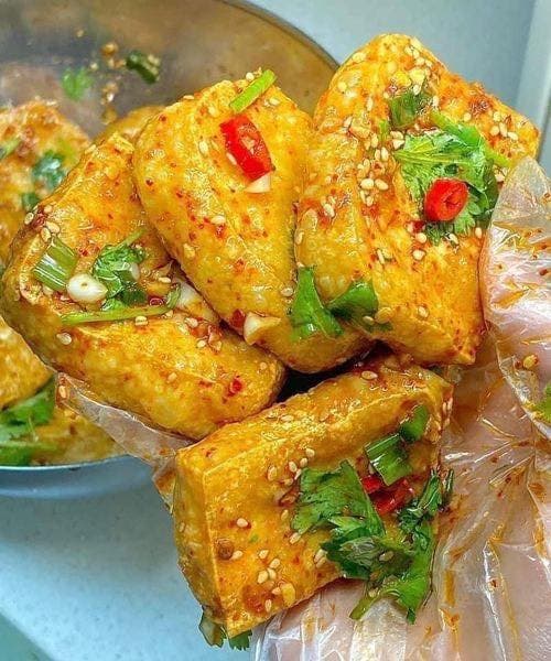 đậu chiên, sốt đậu chiên, món ngon 