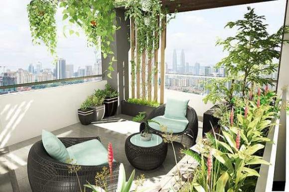 sân thượng, thiết kế sân thượng, sân thượng đẹp 