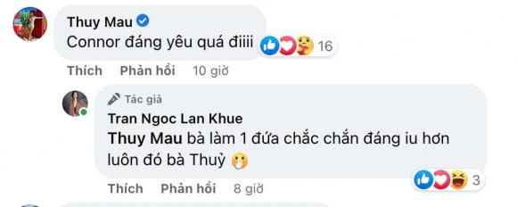 hoa khôi Lan Khuê, sao Việt, con trai Lan Khuê