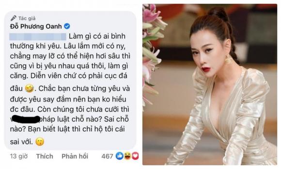 diễn viên Phương Oanh, sao Việt, Shark Bình