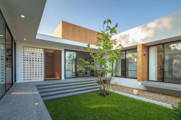 nhà cấp bốn mái bằng, thiết kế nhà mái bằng, mẫu nhà cấp bốn 