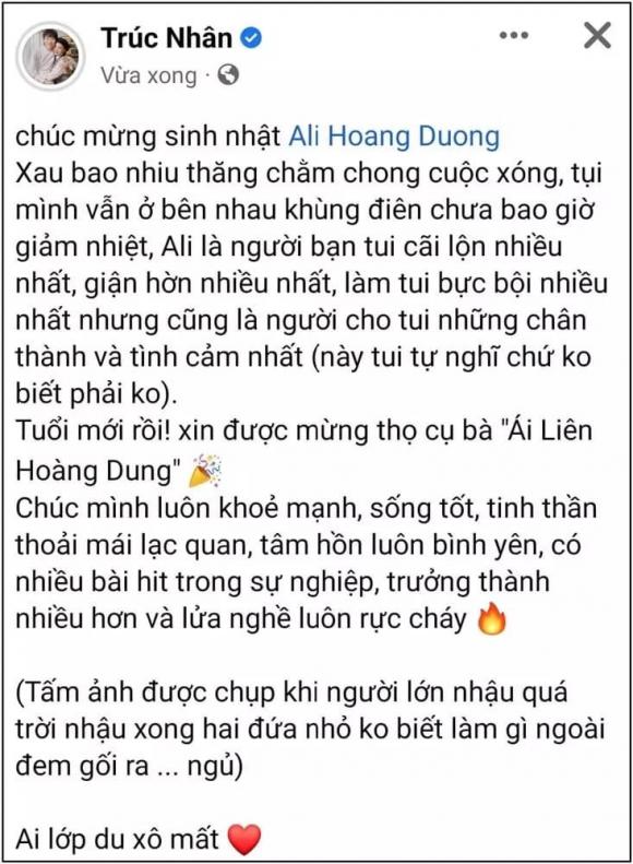 ca sĩ Ali Hoàng Dương, sao Việt