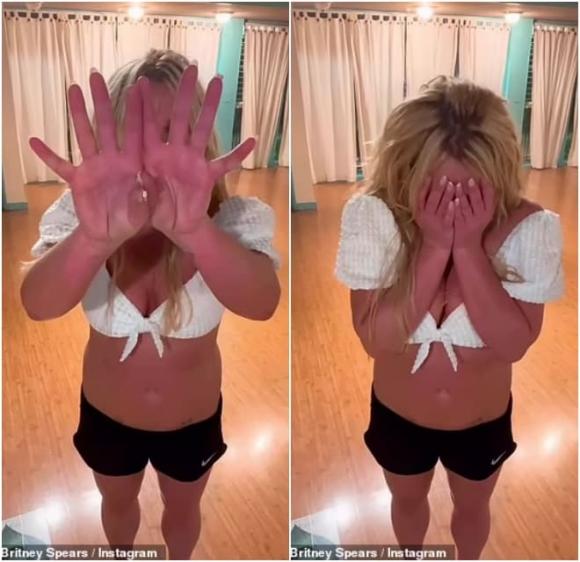 Britney Spears, Britney Spears có hành động lạ vừa nhảy vừa khóc, sao Hollywood