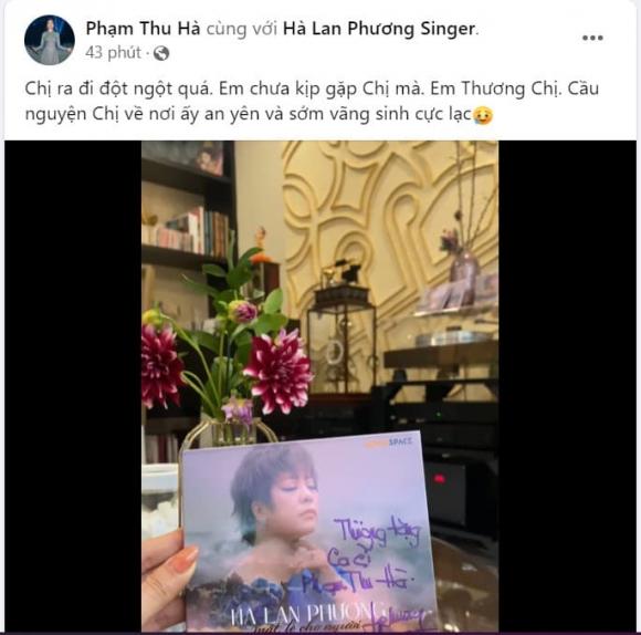 ca sĩ Hà Lan Phương, Hà Lan Phương qua đời, sao Việt
