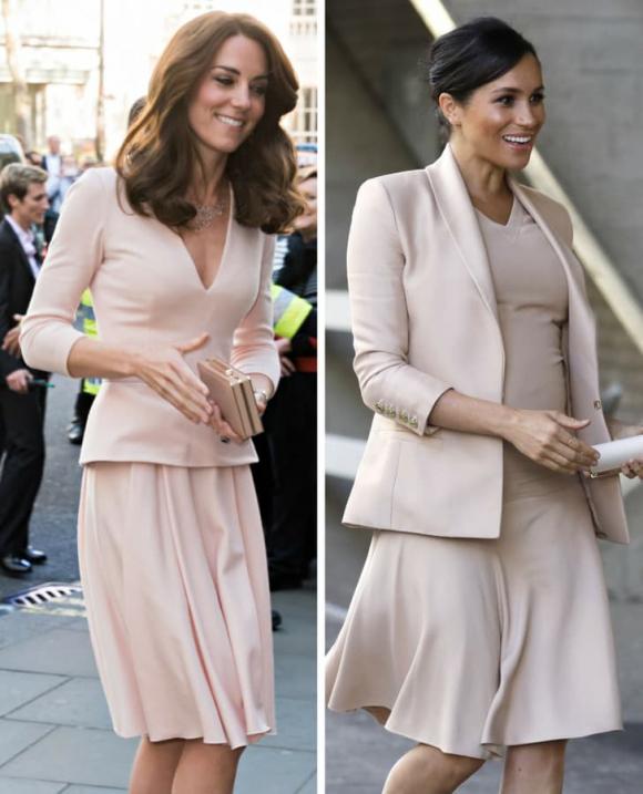 thời trang hoàng gia anh, Kate Middleton và Meghan Markle
