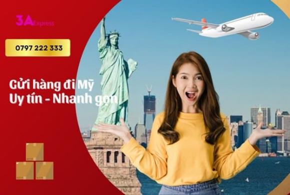 gửi hàng đi Mỹ, gửi thức phẩm đi Mỹ, 3a Express, gửi hàng quốc tế