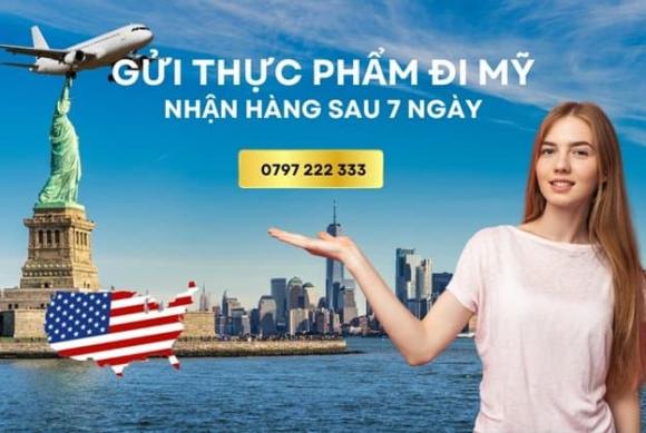 gửi hàng đi Mỹ, gửi thức phẩm đi Mỹ, 3a Express, gửi hàng quốc tế