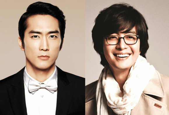 Song Seung Hun và Bae Yong Joon đều là những nam diễn viên nổi tiếng với các tác phẩm kinh điển.