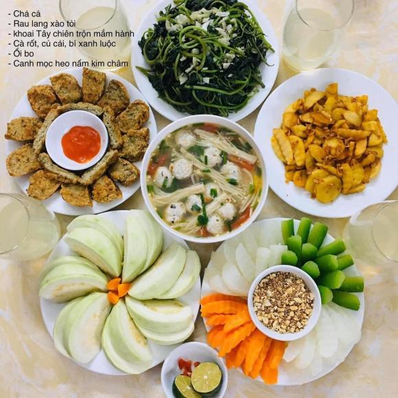 mâm cơm, cơm cuối tuần, món ngon 
