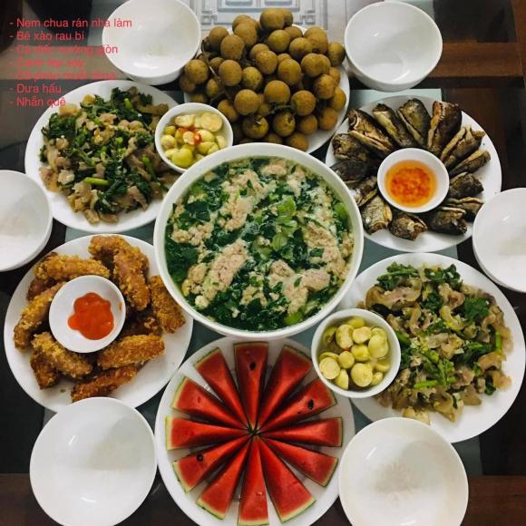 mâm cơm, cơm cuối tuần, món ngon 