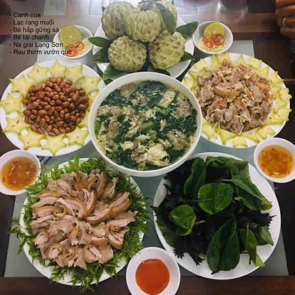 mâm cơm, cơm cuối tuần, món ngon 