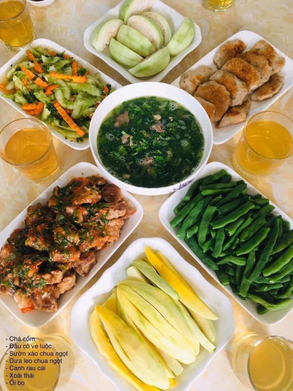mâm cơm, cơm cuối tuần, món ngon 