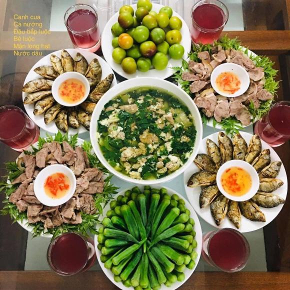 mâm cơm, cơm cuối tuần, món ngon 