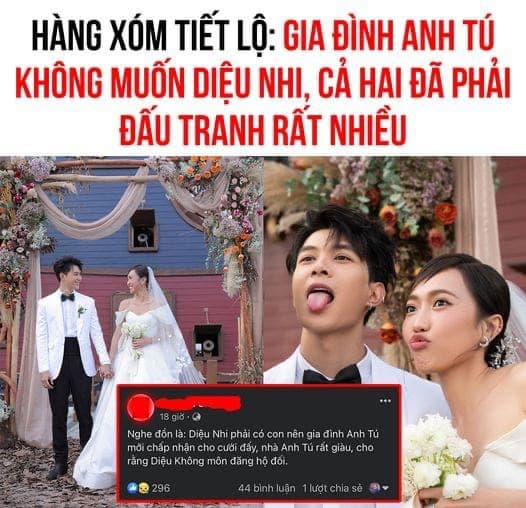 Diệu Nhi, Anh Tú, sao Việt