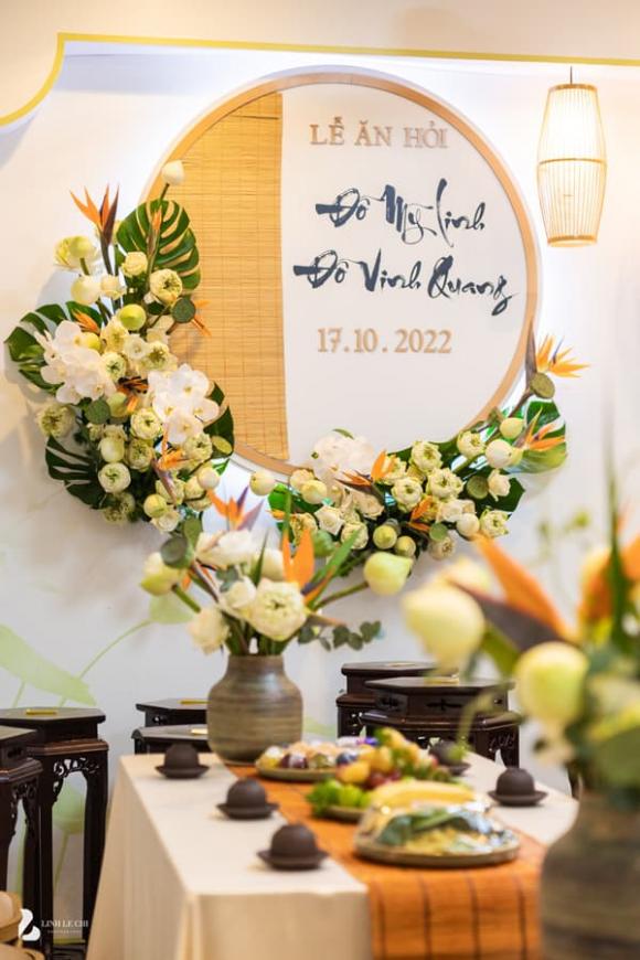  Đỗ Mỹ Linh, lễ ăn hỏi  Đỗ Mỹ Linh, con trai bầu hiển, sao việt 