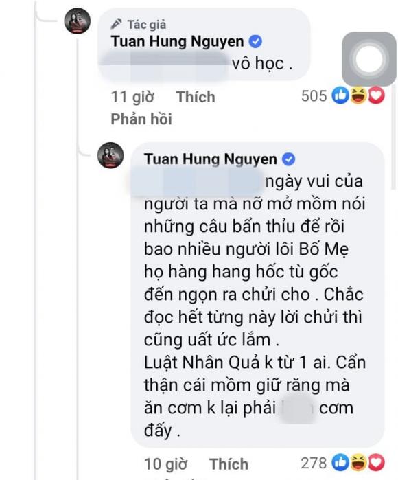 Tuấn Hưng không khỏi bức xúc khi đọc bình luận kém duyên nói về mình