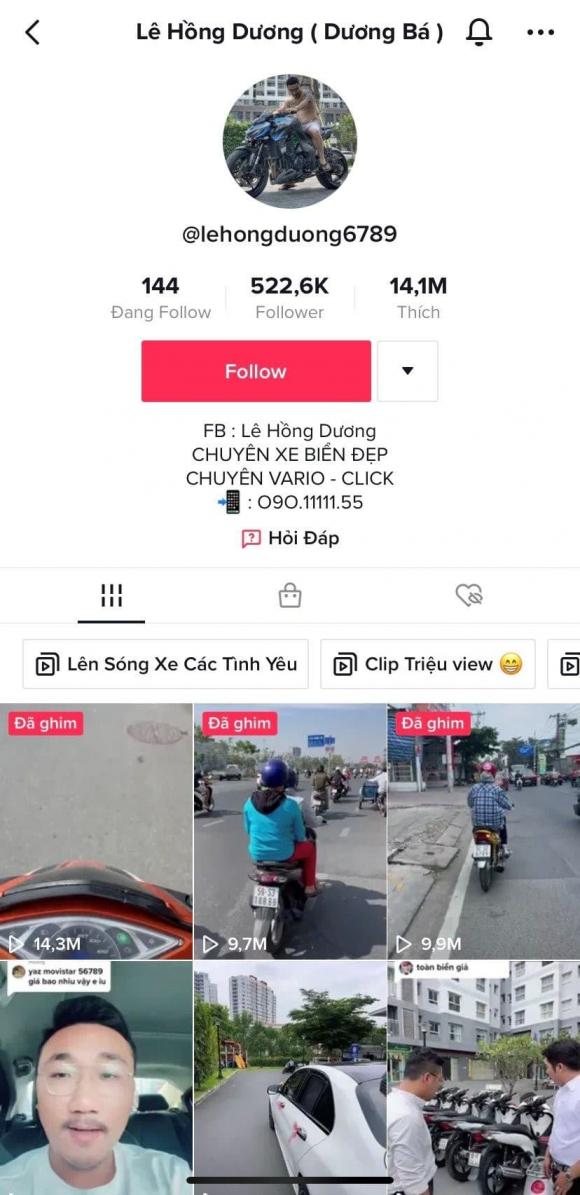 Lê Hồng Dương, xe biển số đẹp, biển xe đẹp