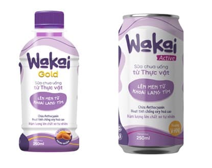 Sữa chua uống thực vật Wakai, Sữa chua uống Wakai khoai lang tím