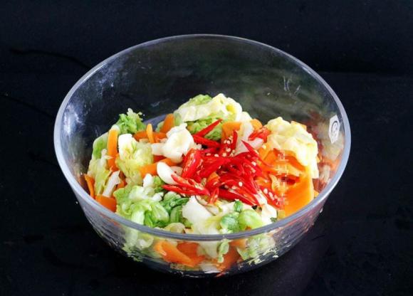 kim chi, muối dưa cải, dạy nấu ăn