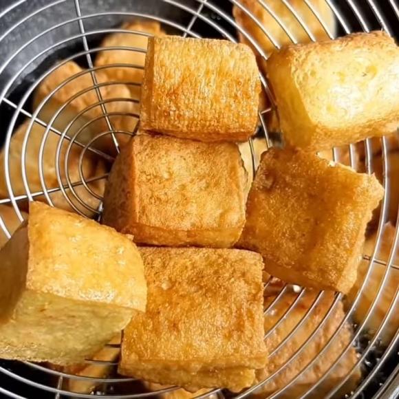 đậu phụ rang muối sả, công thức đậu phụ rang muối sả , món ngon từ đậu phụ