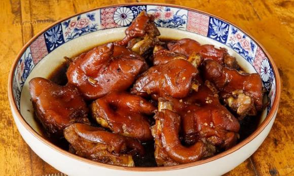 Chân giò rút xương nhồi thịt, món ngon từ thịt chân giò, công thức Chân giò rút xương nhồi thịt
