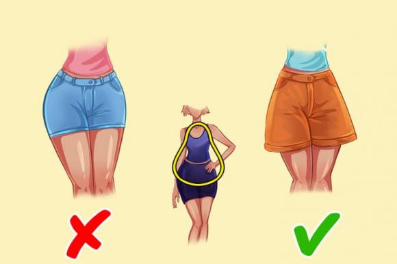 chọn quần, quần short, chọn quần theo dáng người