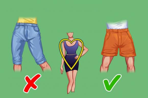 chọn quần, quần short, chọn quần theo dáng người