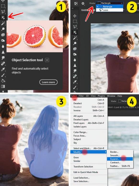 chụp ảnh, photoshop, cách xóa ảnh