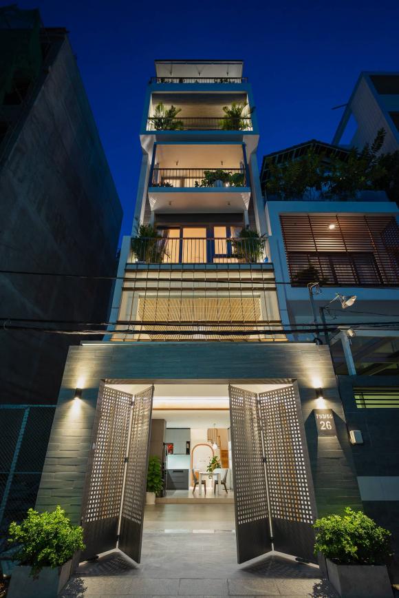 nhà đẹp, thiết kế nhà, nhà một mặt thoáng