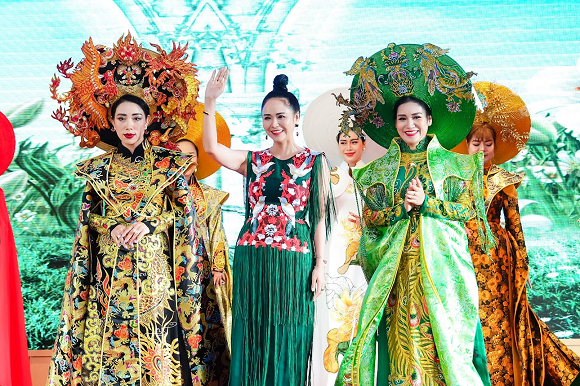 Hương Queen, NTK Thanh Hương Bùi, BST Áo dài, Long Phụng trình tường, Happy Women Leader Network