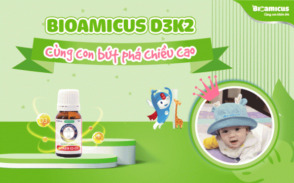 Trẻ sơ sinh, Bổ sung K2 cho trẻ, sức khỏe trẻ em, BioAmicus Việt Nam