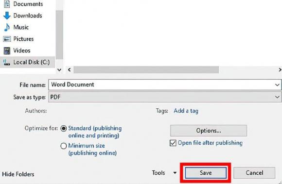 Cách chuyển đổi tài liệu Word sang PDF, pdf, chuyển giữ liệu word sang pdf