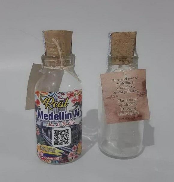 bán không khí, chai không khí, chuyện lạ,  Medellín