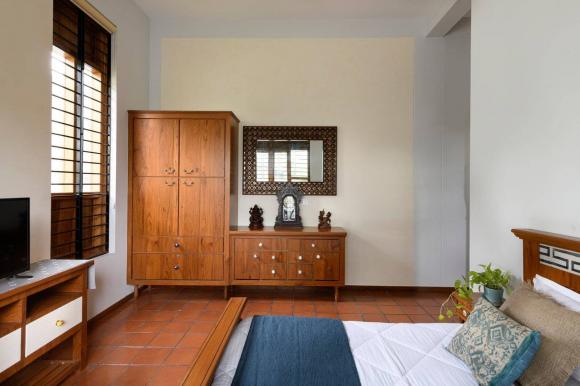 thiết kế nhà 2 tầng, thiết kế nhà đẹp, tường đá ong