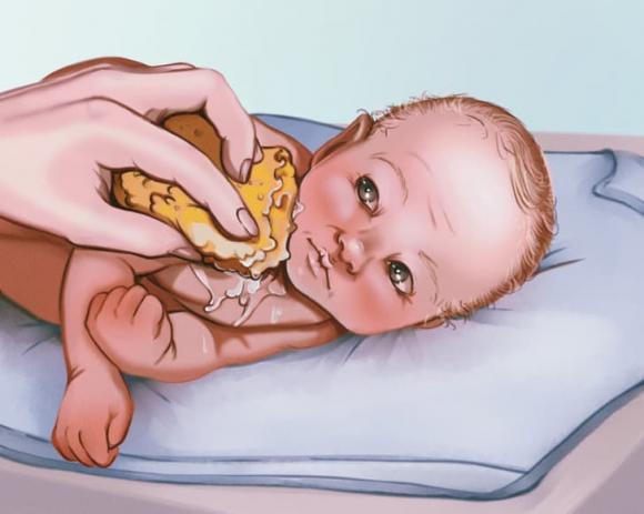  tắm cho trẻ sơ sinh, chăm sóc trẻ sơ sinh, tắm cho trẻ