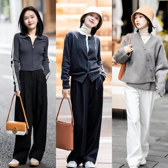 thời trang, thời trang mùa đông, quần ống rộng, phối quần ống rộng